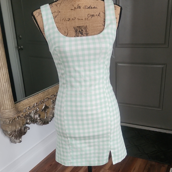 Mable Dresses & Skirts - Mable Checkered Sleeveless Mini Dress
